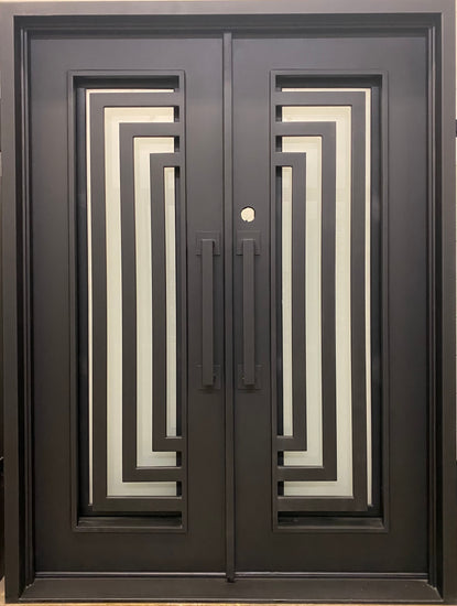 modern wrought iron doors