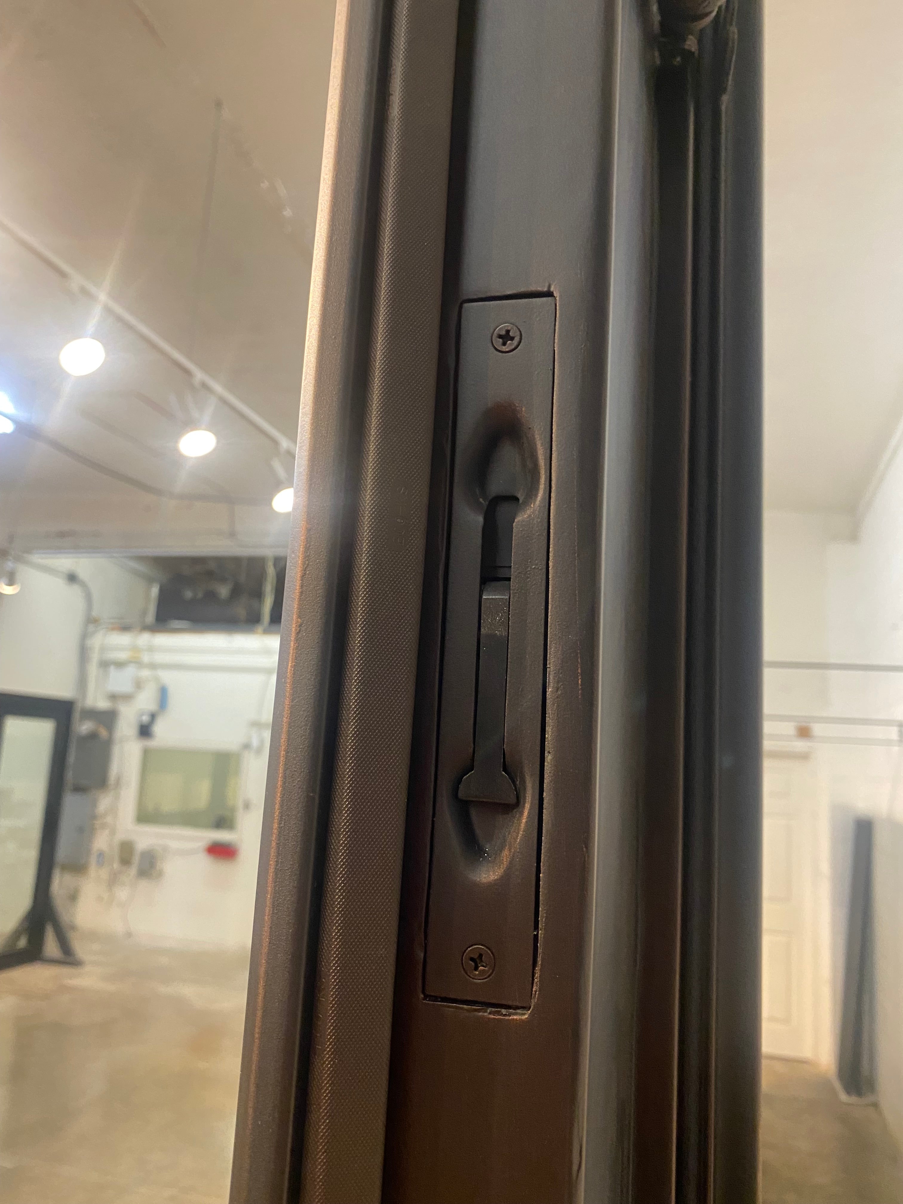 AZALEA - Flat top, pre-hung, bug screens, wrought iron door , 61x81- Right Hand - Luxe Iron Doors 