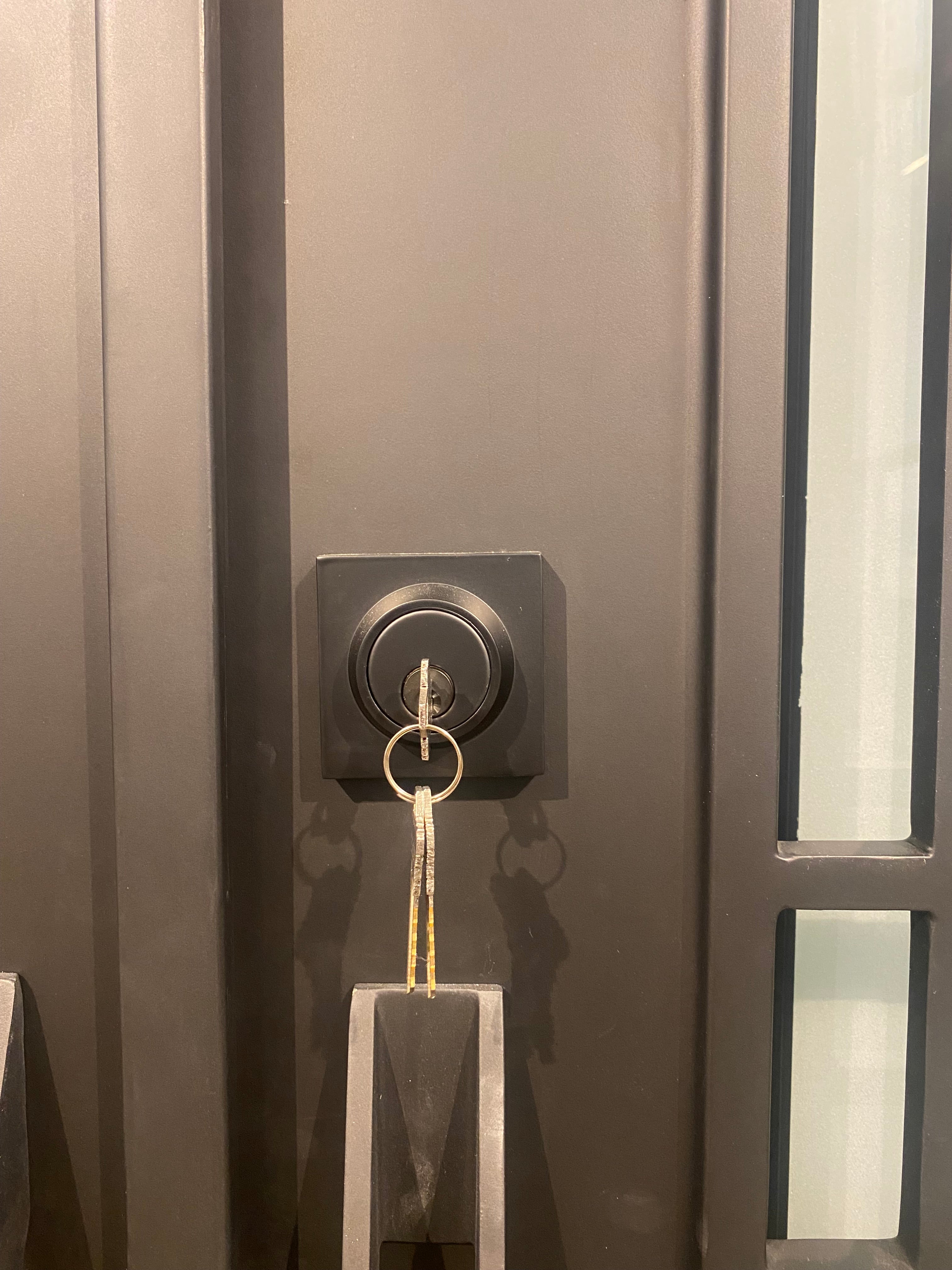 AZALEA - Flat top, pre-hung, bug screens, wrought iron door , 61x81- Right Hand - Luxe Iron Doors 