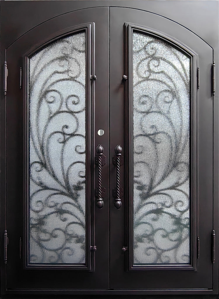 modern wrought iron doors