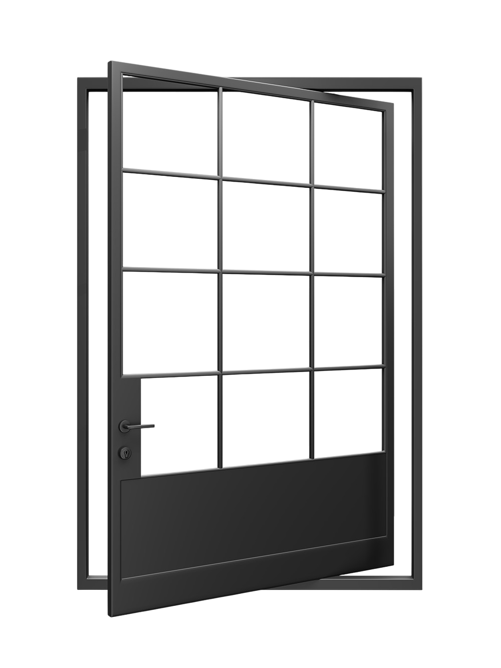 Lorde-  Pivot Steel Glass Doors image 0