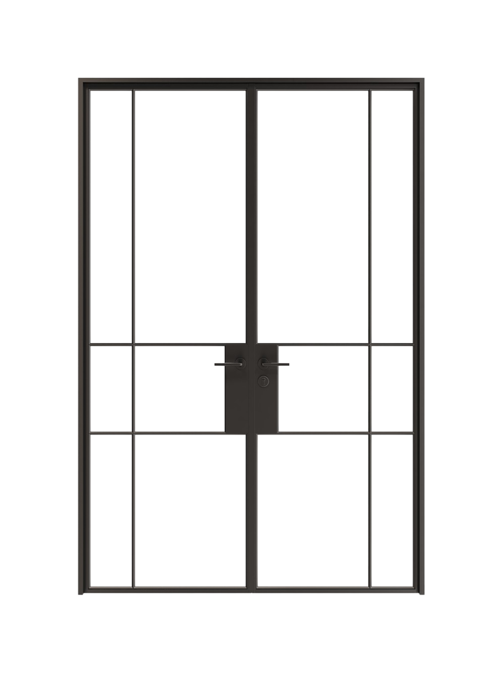 Rumi-  Double Steel Glass Doors image 0