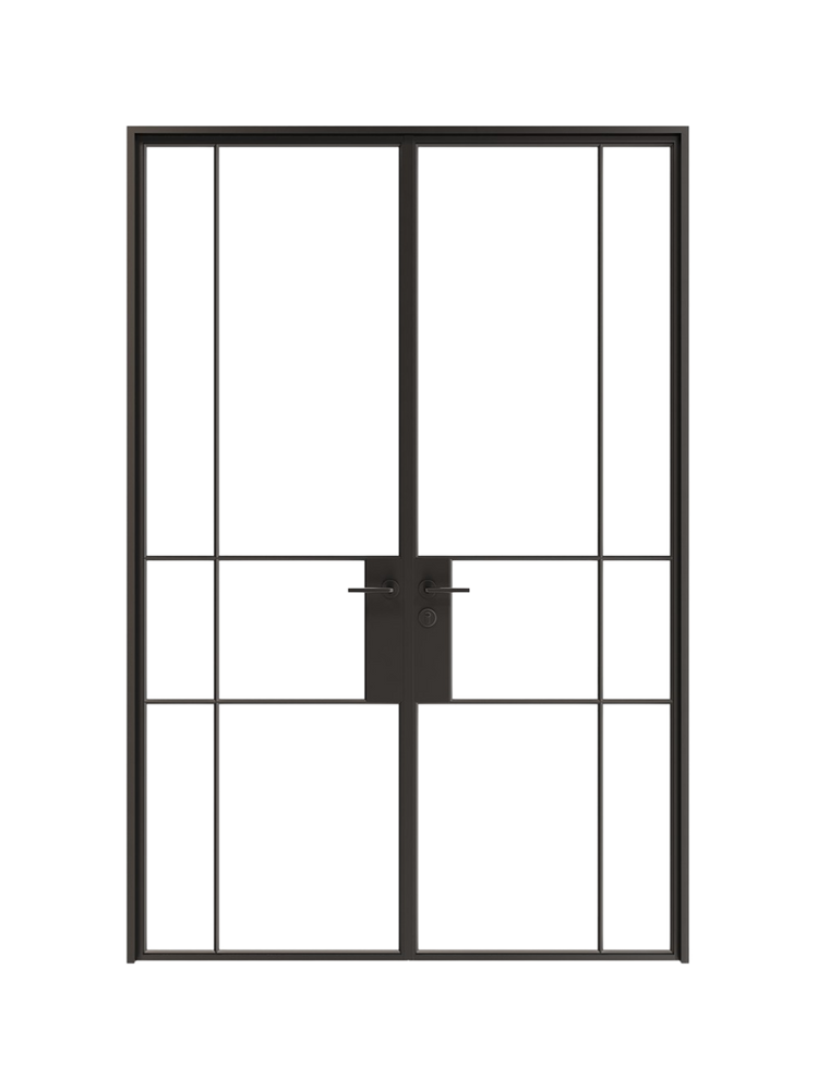 Rumi-  Double Steel Glass Doors image 0