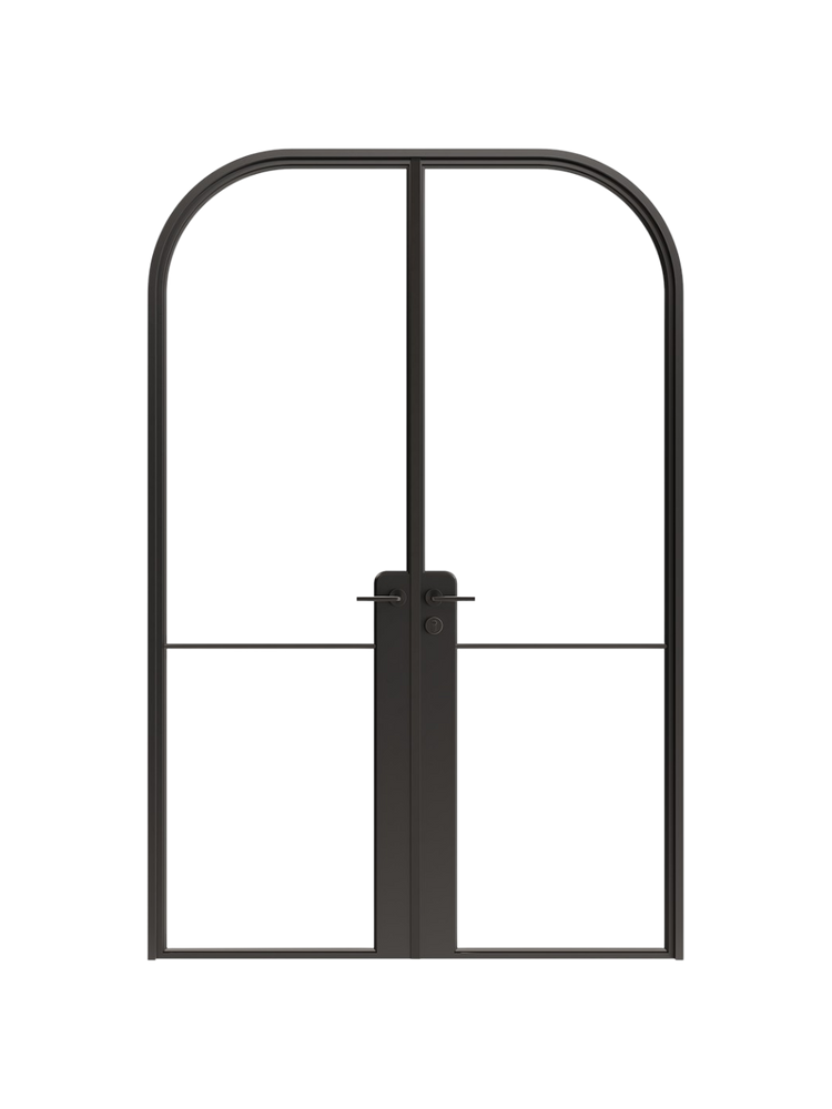 Margaux-  Arch Double Steel Glass Doors image 0