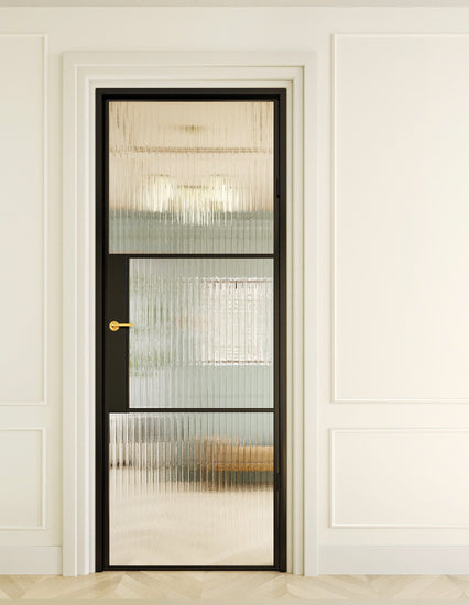 Celine- Single  Steel Glass Door image 2