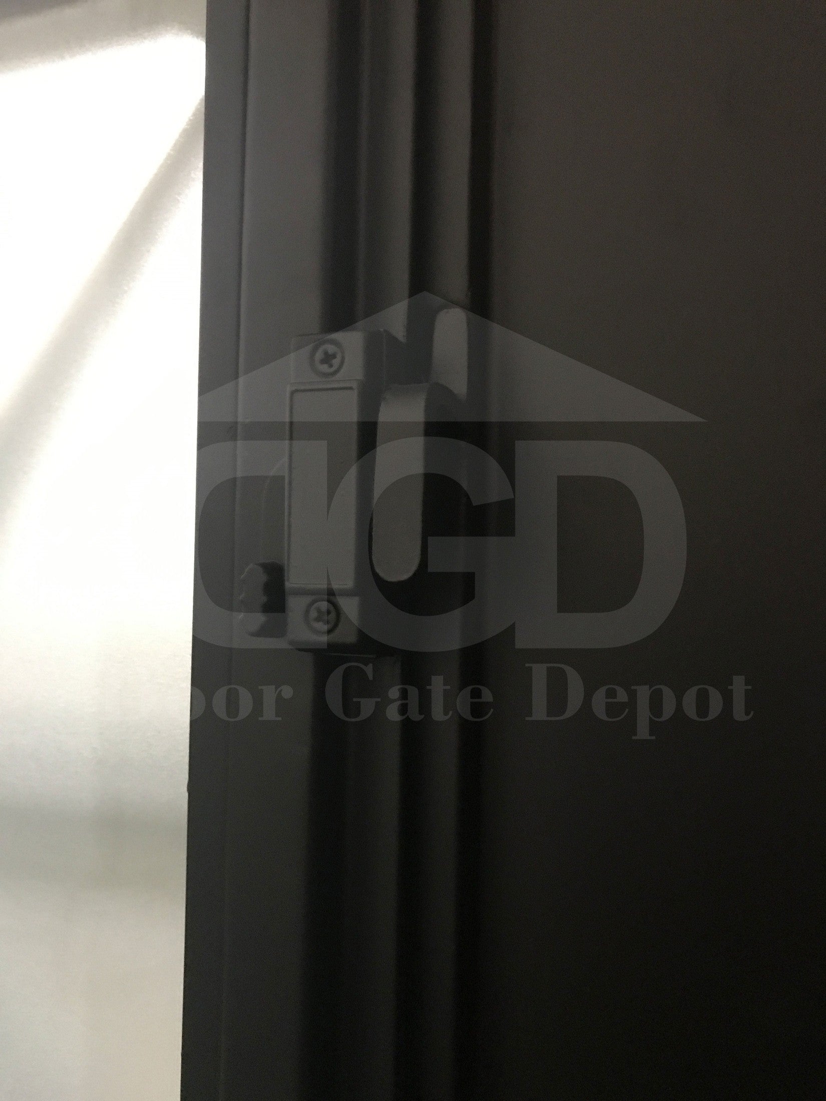 MACE- modern front entry double, wrought iron doors-72x96 Right Hand - Door Gate Depot