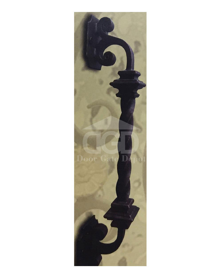 JASMINE- flat top, dual pane tempered glass, bug screens,  wrought iron doors-72x96 Right Hand - Door Gate Depot