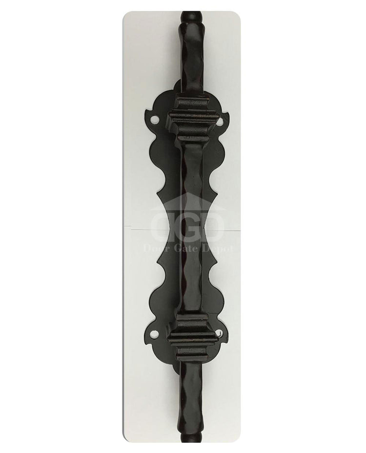 DAISY- round top, prehung, tempered insulated glass, bug screens,dual pane, wrought iron doors-72X96 Right Hand - Door Gate Depot