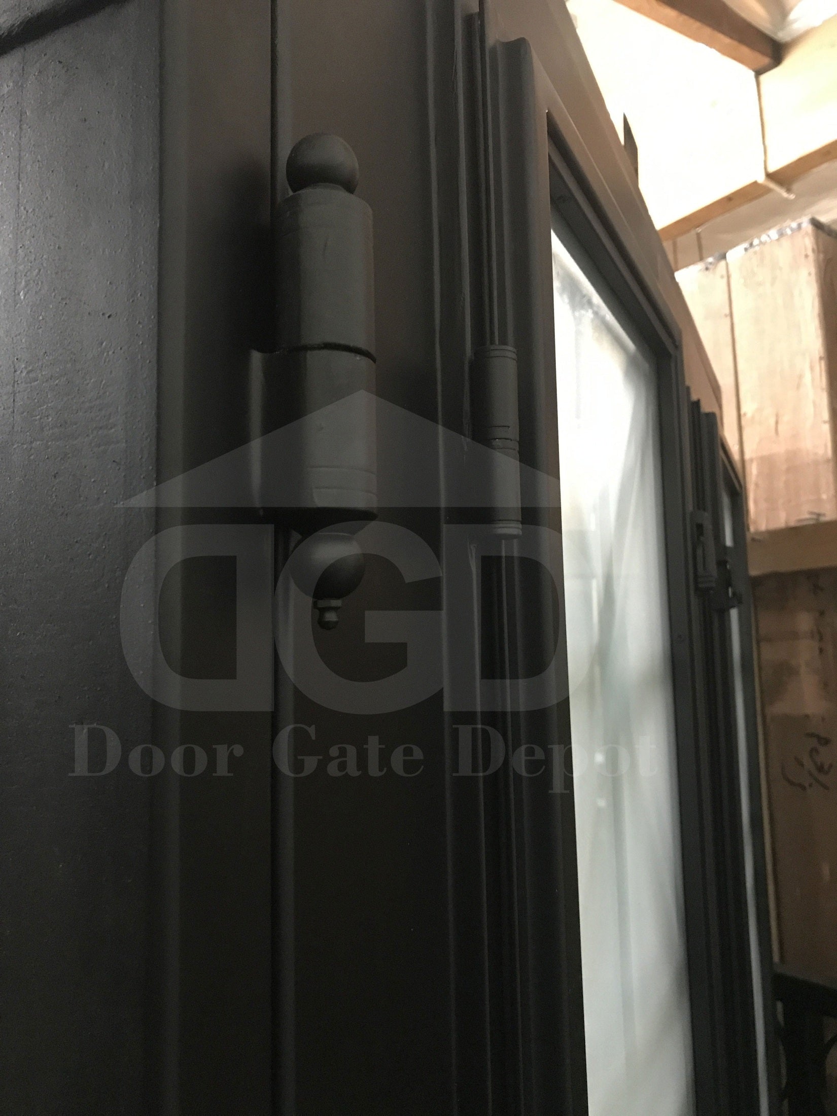 DAISY- round top, prehung, tempered insulated glass, bug screens,dual pane, wrought iron doors-72X96 Right Hand - Door Gate Depot